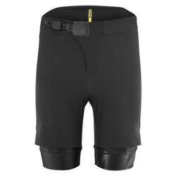 Short 2 en 1 Mavic Crosstrail Padded — Noir