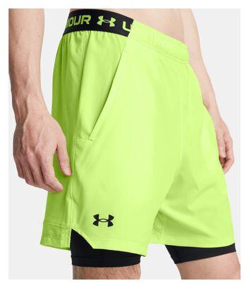 Short 2-in-1 Under Armour Vanish Woven Grigio Chiaro Uomo 3/5