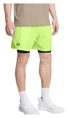 Short 2-en-1 Under Armour Vanish Woven Homme Gris Clair