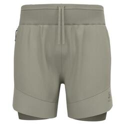 Short 2-en-1 Odlo X-Alp 2.0 6 inch Gris