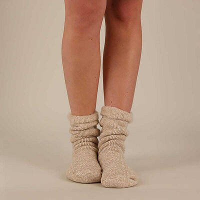 Heatkeeper Damen Thermosocken Beige Mouliner