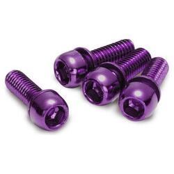 Kit 4 vis Reverse pour étrier de frein M6x18 Acier Violet