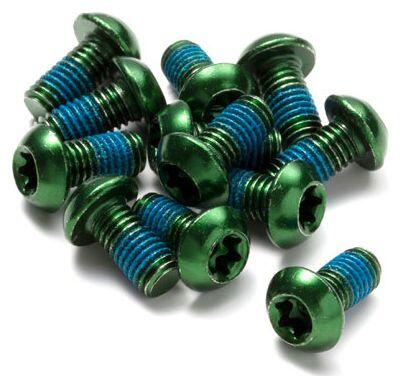 REVERSE Bullone rotore a disco inverso acciaio M5 x 10 mm verde