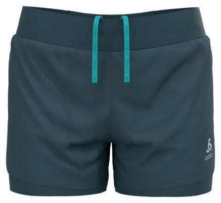 Odlo Zeroweight 3 Inch Women's 2-in-1 Shorts Grey