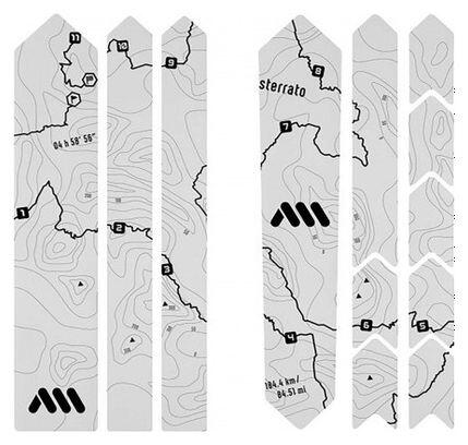ALL MOUNTAIN STYLE Kit protezione telaio - EXTRA Gravel/strada - Sterrato nero