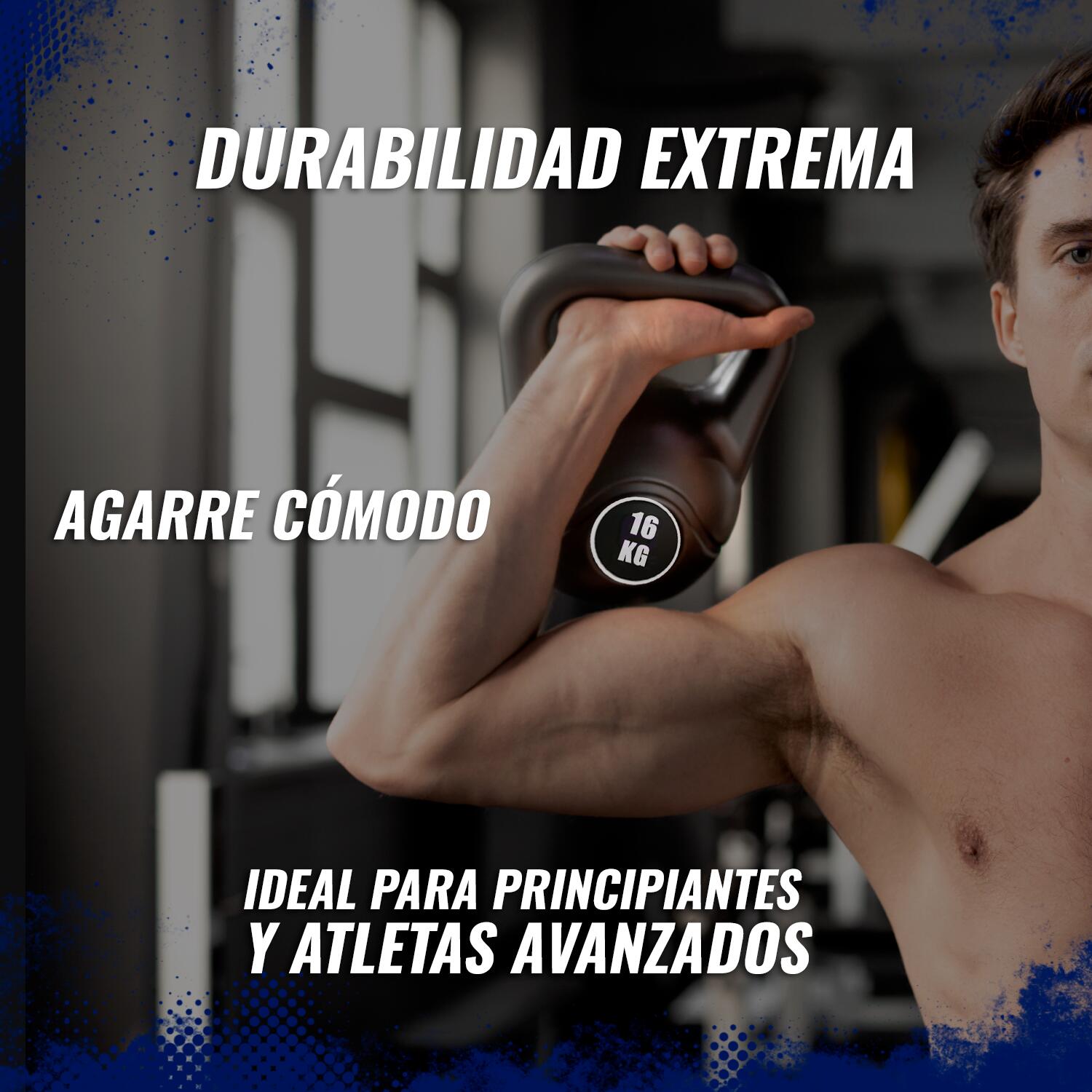 Kettlebell Pesa Rusa de PVC de 2kg 6/7
