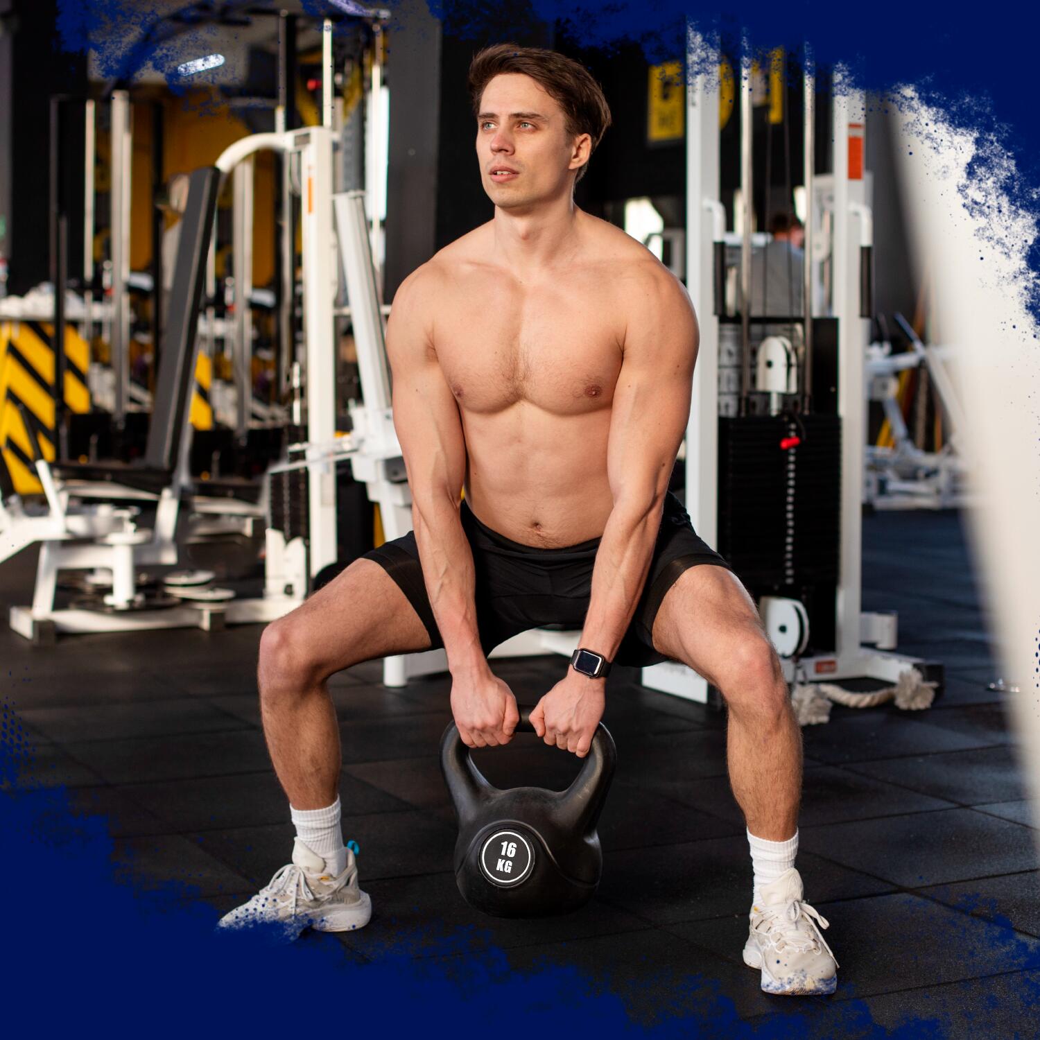 Kettlebell Pesa Rusa de PVC de 3kg 5/7