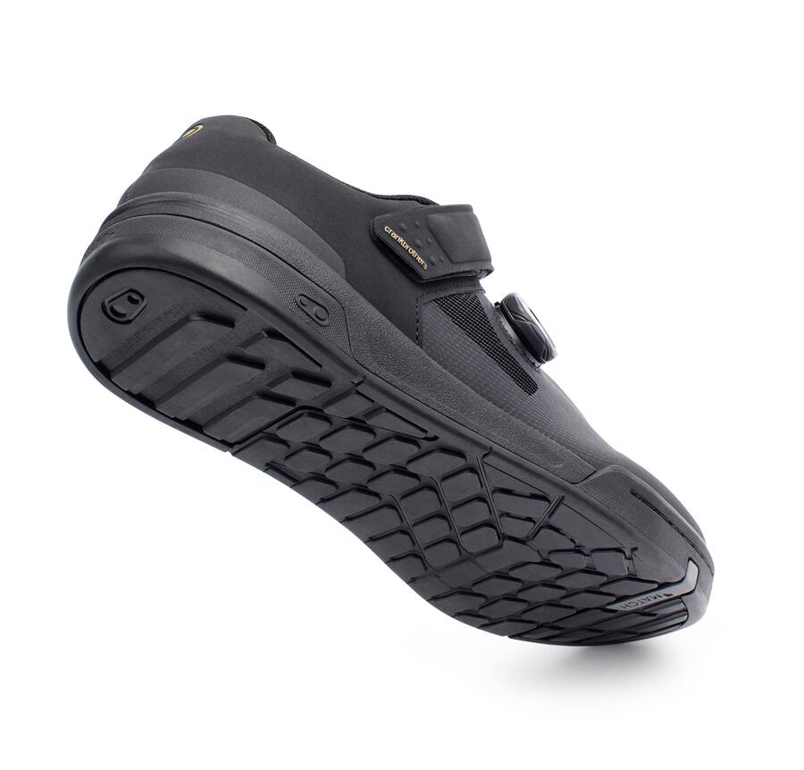 STAMP BOA Schuhe - schwarz/gold / schwarze Sohle 5/7