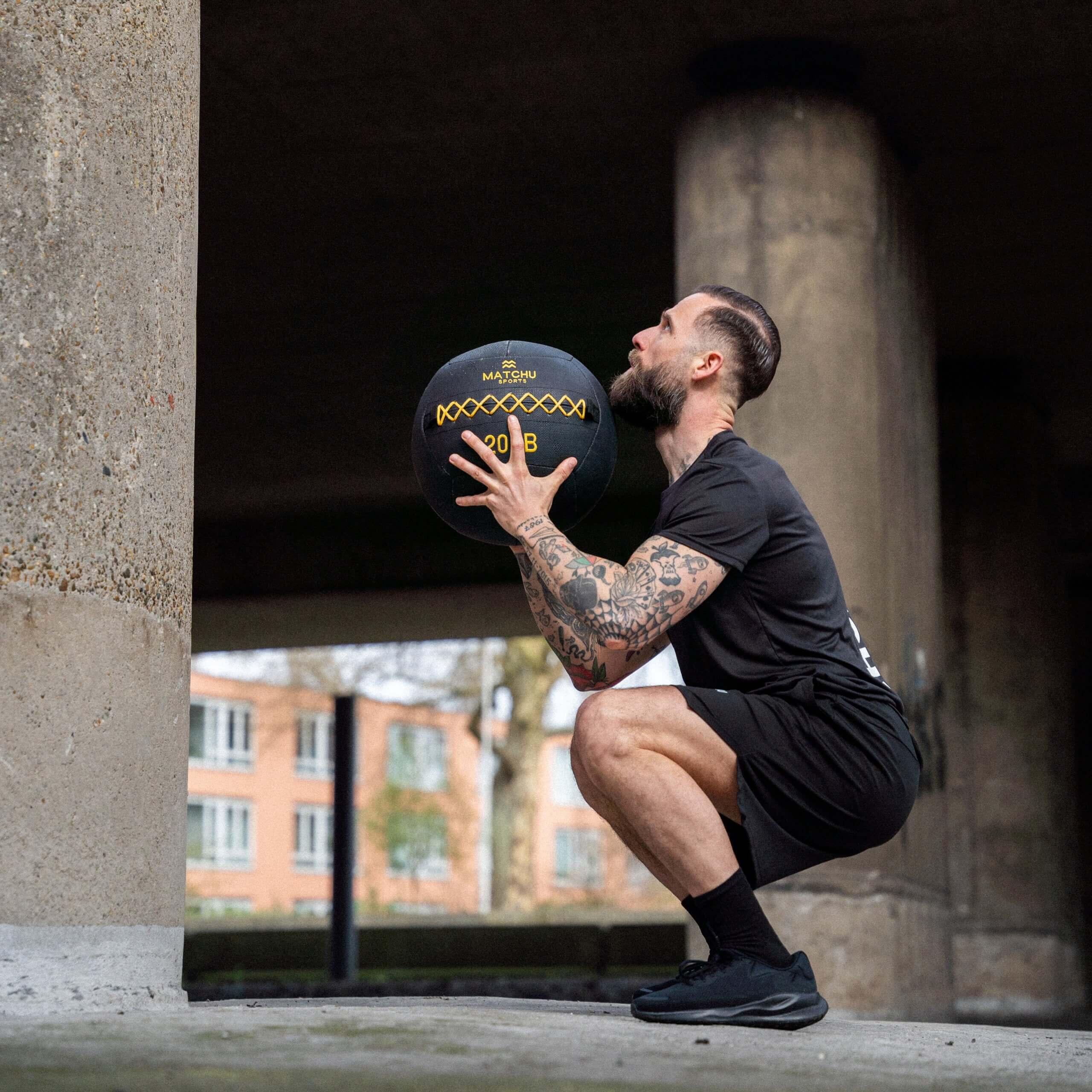 Wall Ball - 6,5 kg / 9 kg - Gewichtsball - Medizinball - Fitnessball 3/7