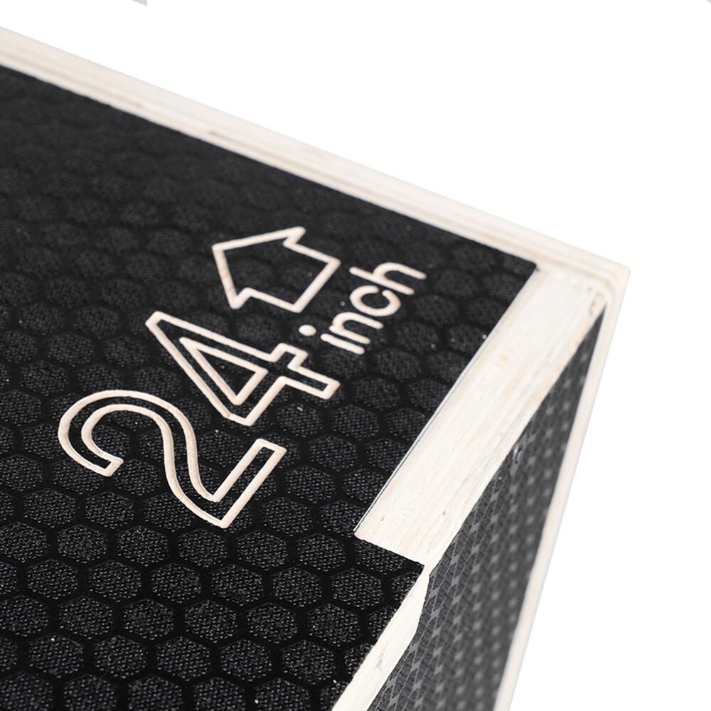 Plyo Box - Box Pliometrico - Box Jump - Reg. 51/61/76 cm - Legno - Nero 5/7