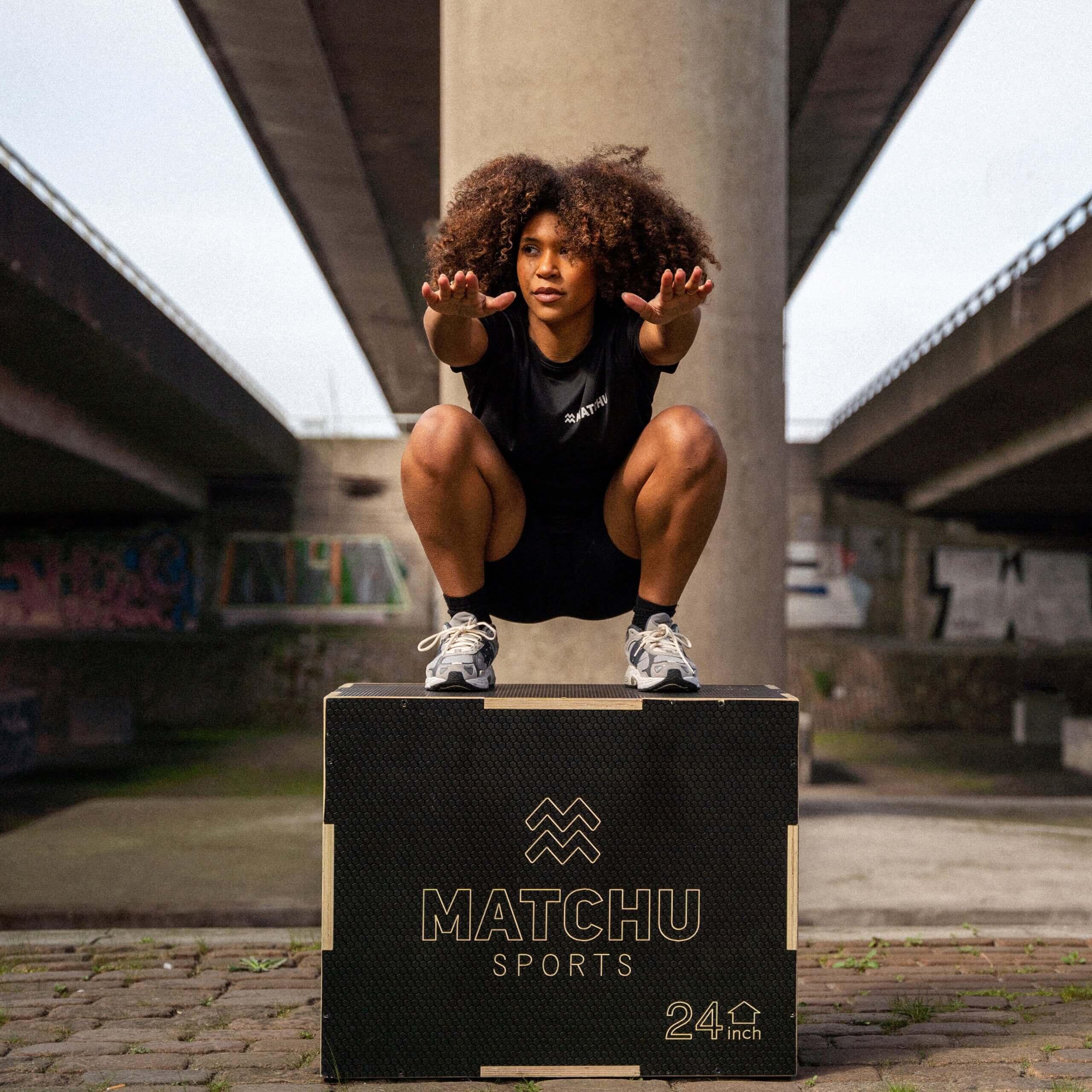 Plyo Box - Box Pliometrico - Box Jump - Reg. 51/61/76 cm - Legno - Nero 4/7
