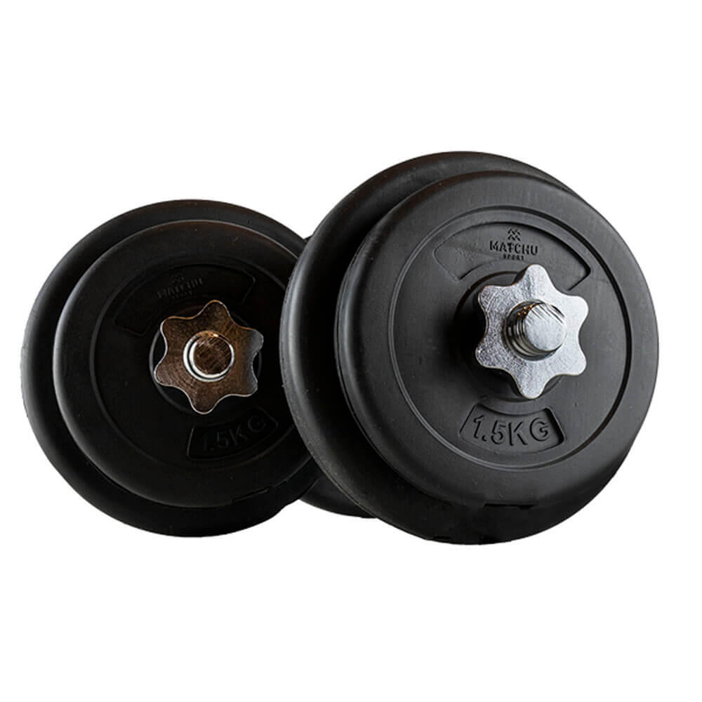 Set haltères 20 kg - 2 x haltères 10kg - dumbbell set avec disques 6/8