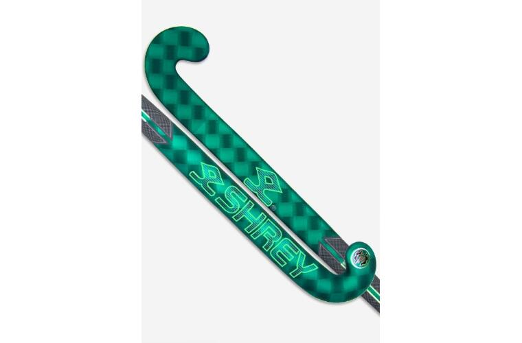 Shrey Chroma 50 Hockey Stick - Low Bow Green – 36.5