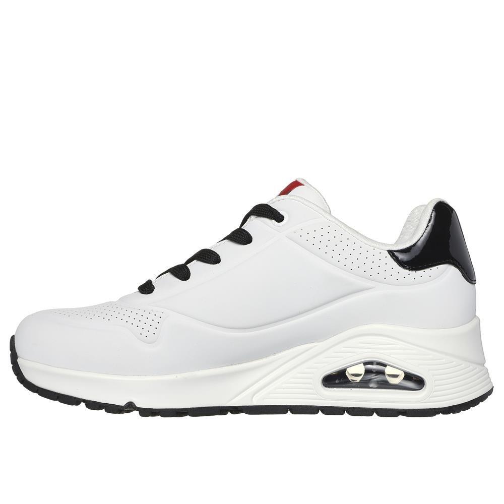 Y Original Baskets FEMME Skechers Uno Rolling Stones BLANC 5/5