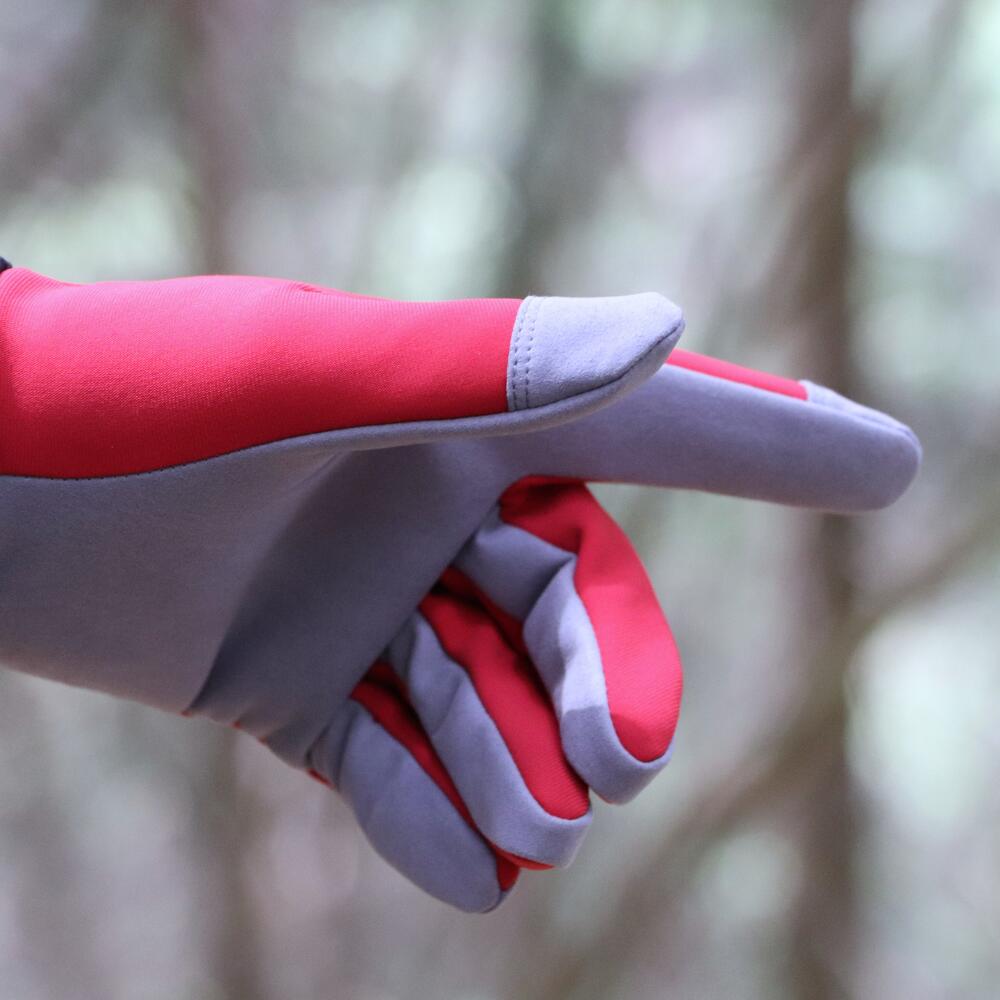 GLIDE men's ski gloves RED/GREY 4/6