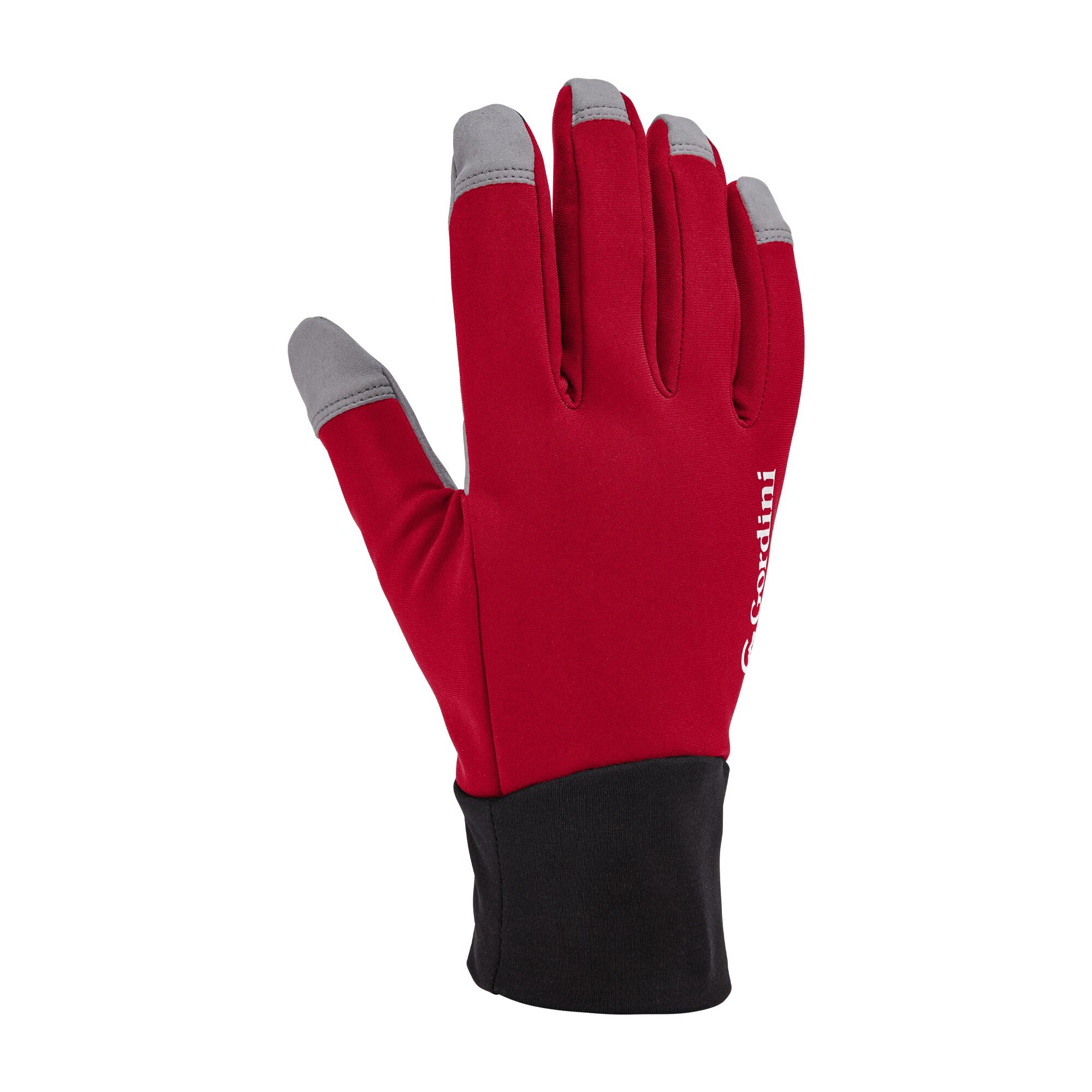 GORDINI GLIDE men's ski gloves RED/GREY