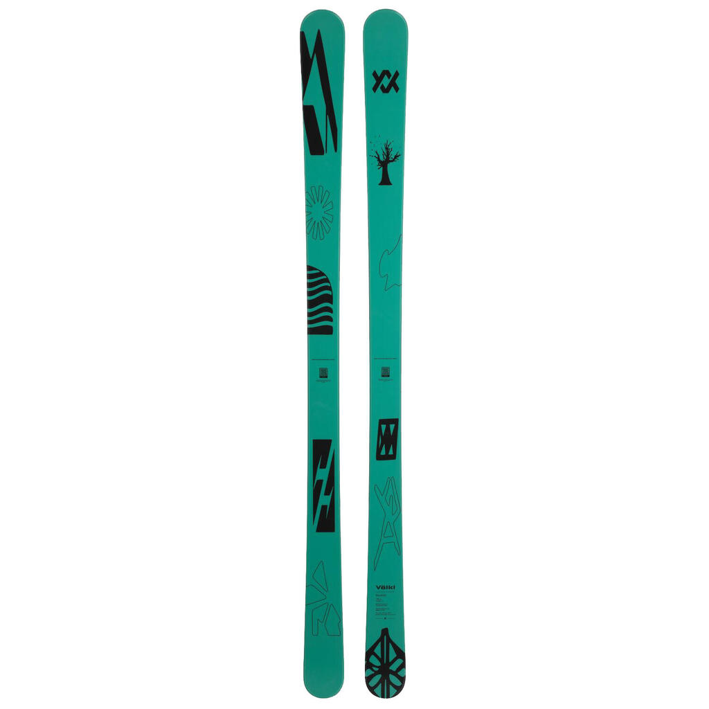 Volkl Revolt 86 flat ski pack + Squire 10 d bindings Green for men