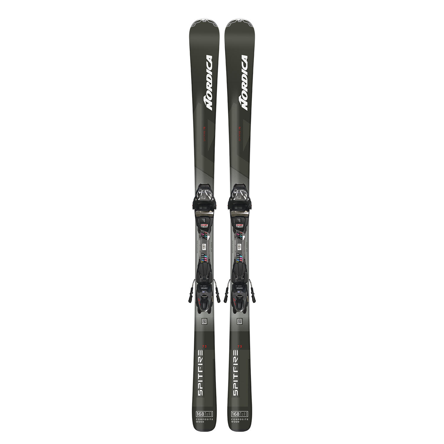 Nordica - Pack Skis Spitfire 73 + Fixations Tp2 Comp10 Fdt Homme - Skis - Gris - 150cm - Decathlon