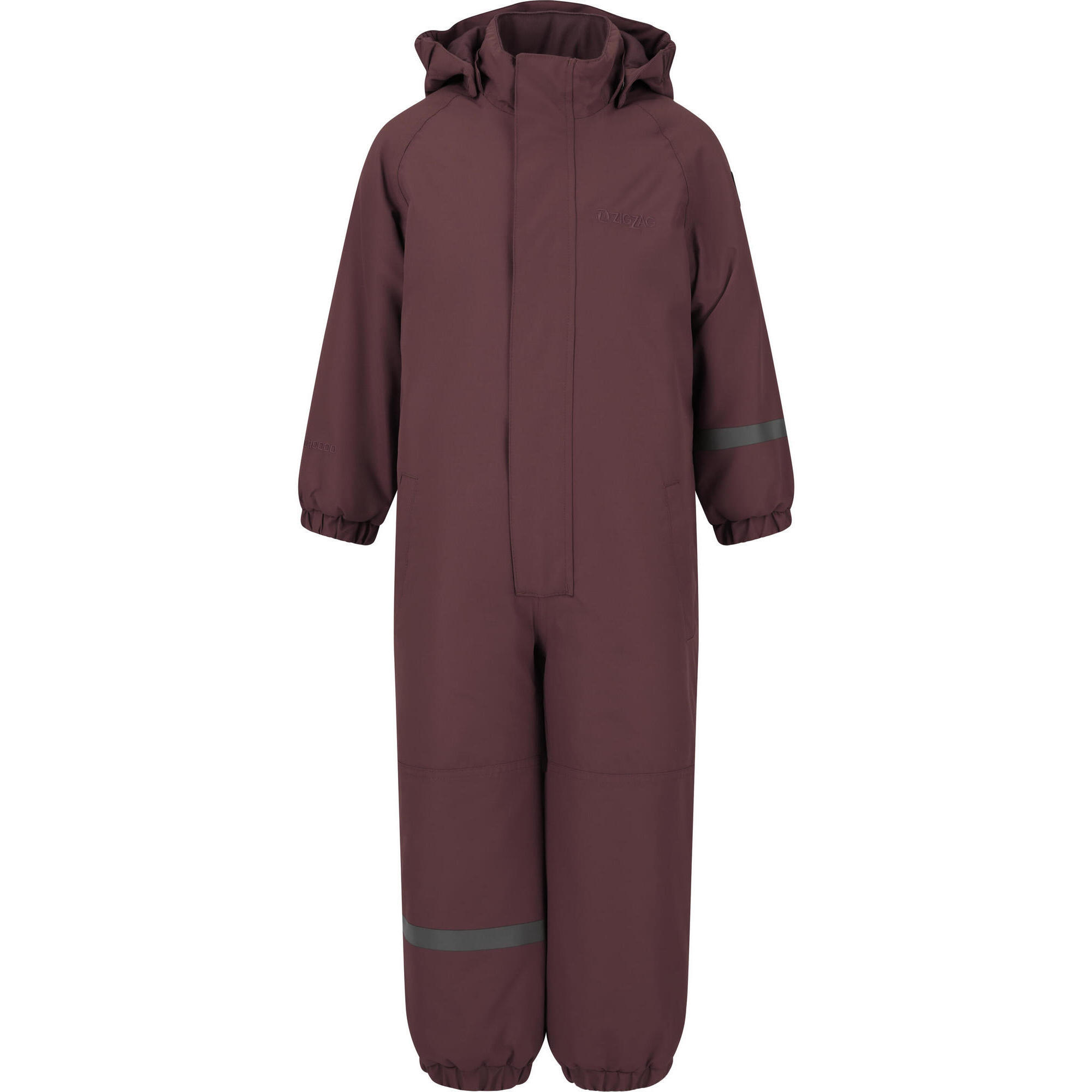 Zigzag - Combinaison Vally - Combinaison De Ski - Marron|rouge -  8 À 10 Ans - Decathlon