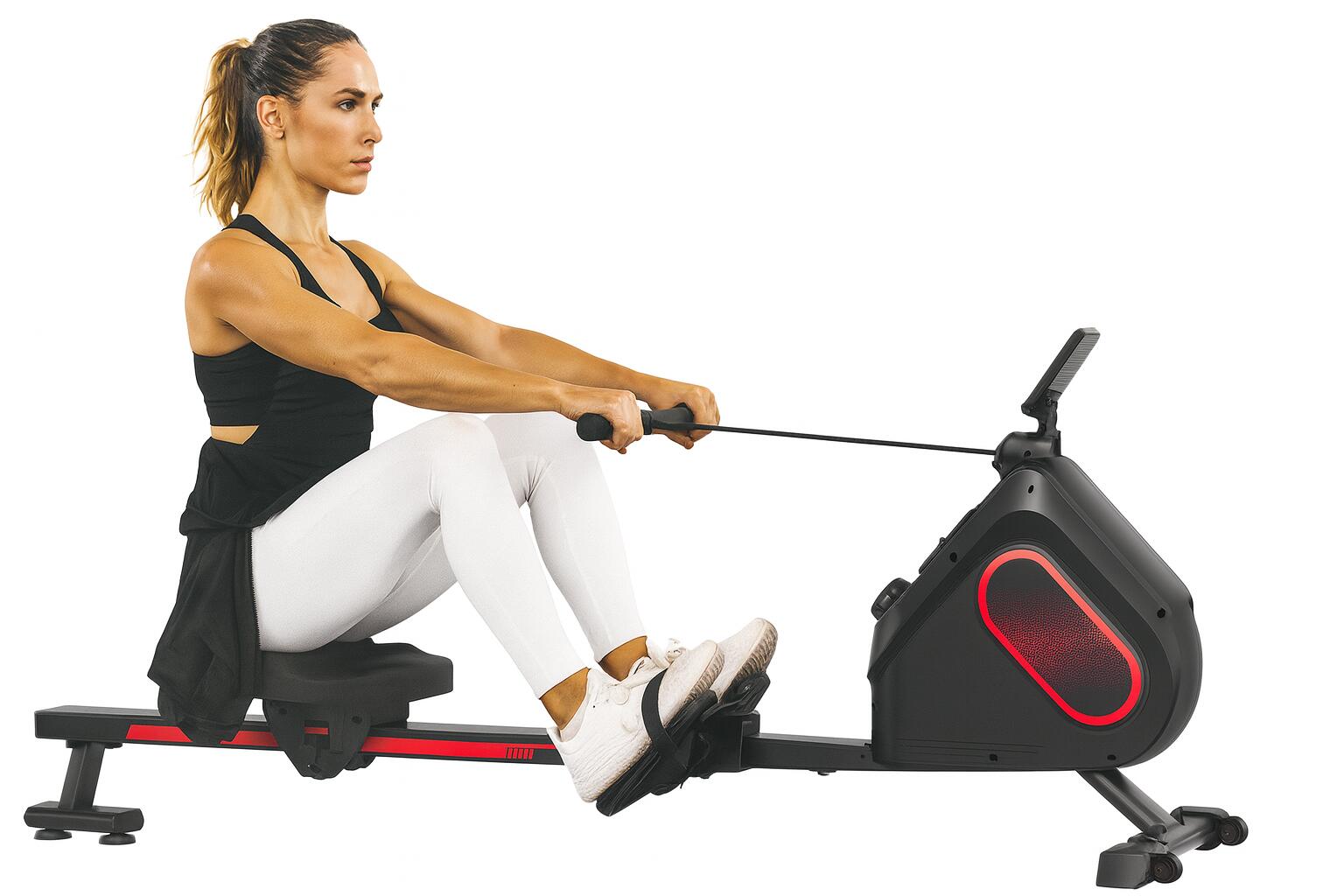 Wioślarz magnetyczny składany do ćwiczeń ergometr ATLAS SPORT X100 2/4