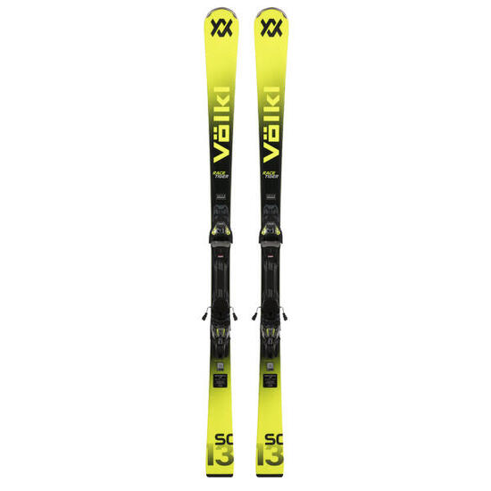 Bocetos del pack Volkl Racetiger sc amarillo + accesorios Vmotion 12 gw
