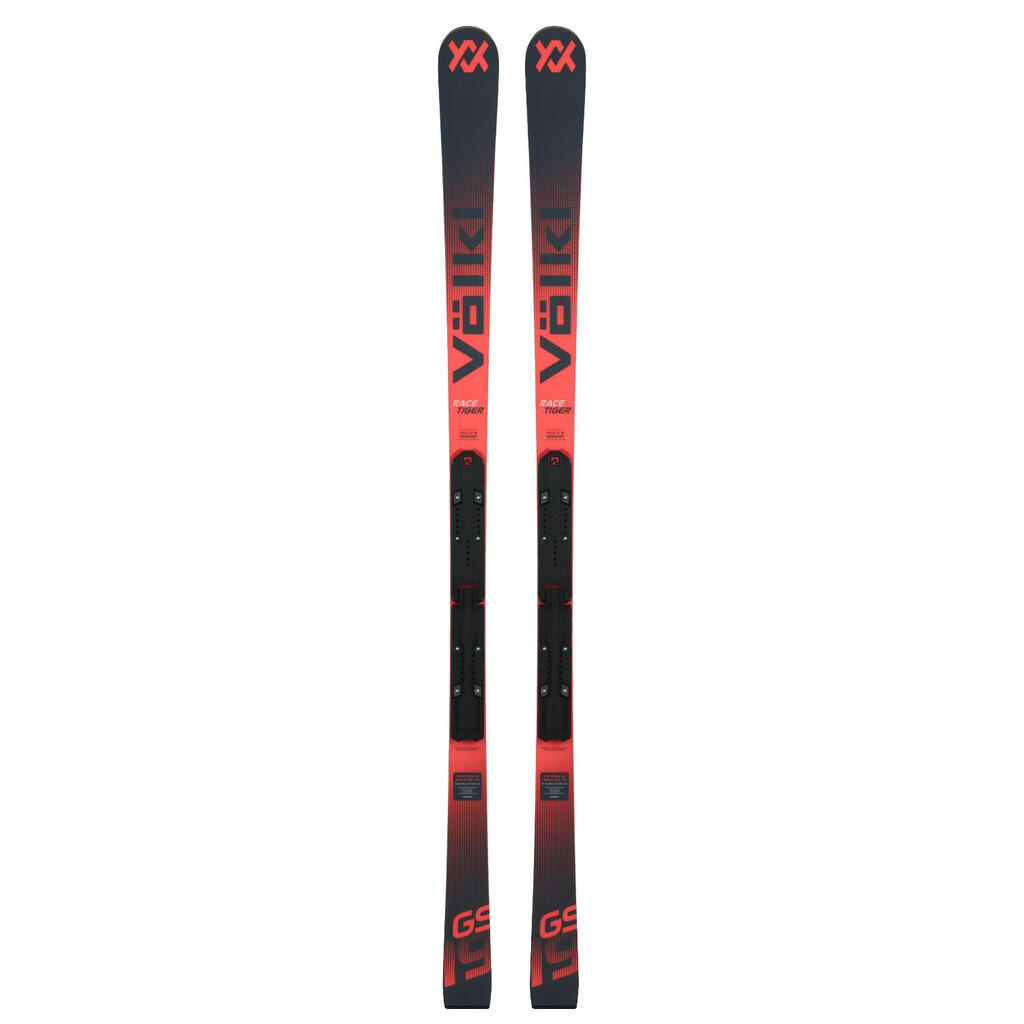 Volkl Racetiger gs r jr plate ski pack + Comp junior 8 bindings Red Boy