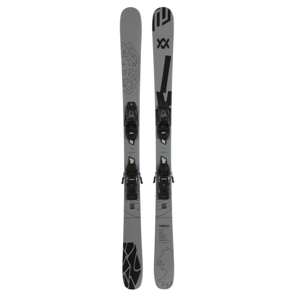 Volkl Revolt Junior Park Ski Set + 7.0 Vmotion Jr. Bindings (Gray, Boys)
