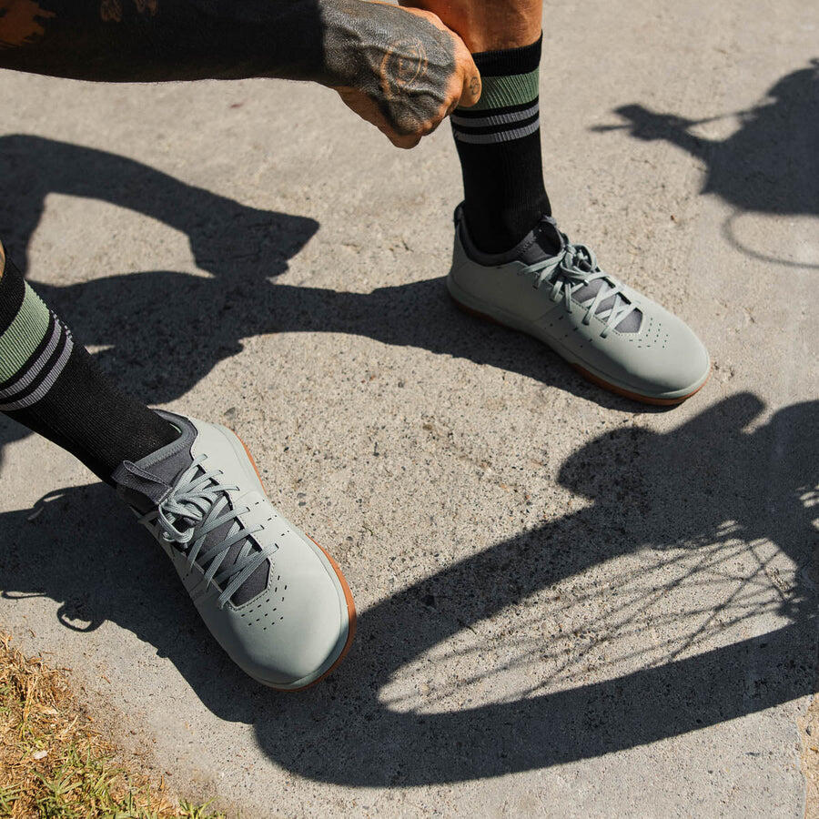Chaussures STAMP STREET LACE - vert sauge/gris / semelle marron 7/7