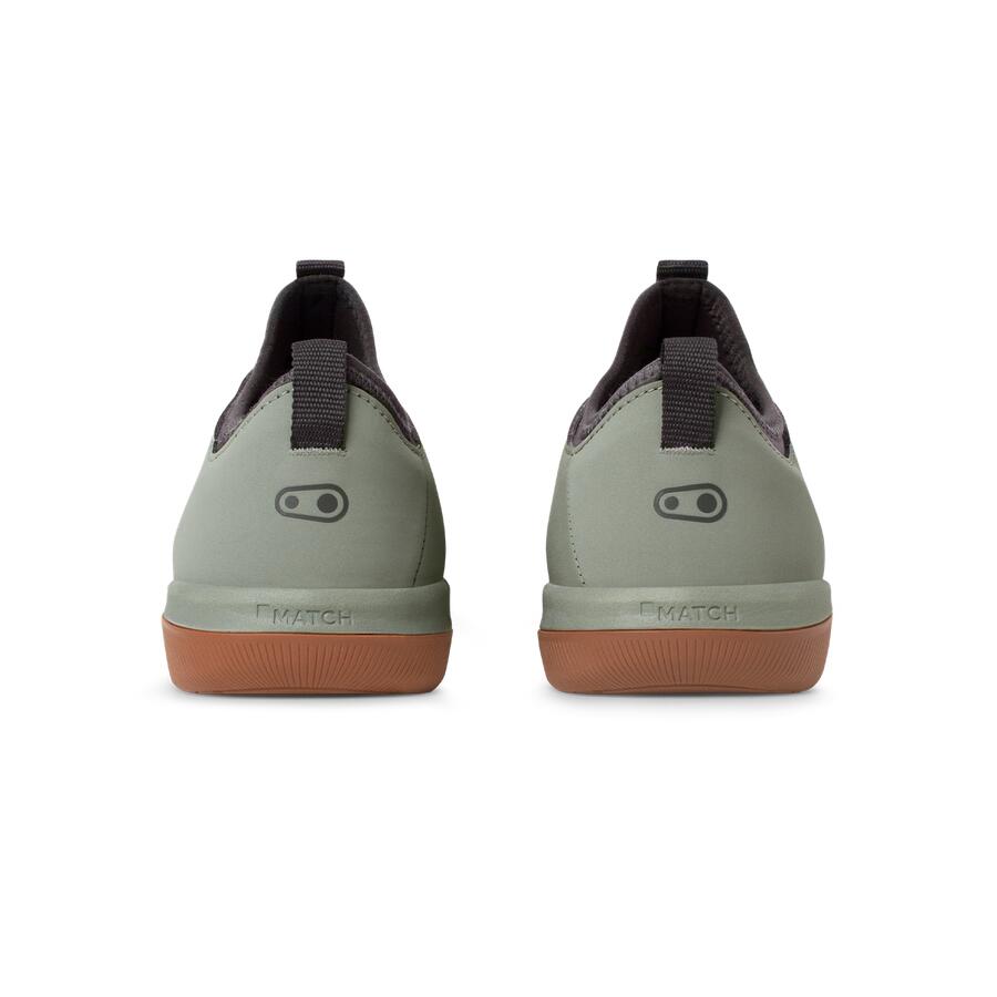 Chaussures STAMP STREET LACE - vert sauge/gris / semelle marron 5/7
