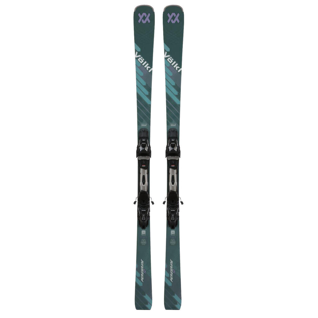 Volkl Peregrine 72 green ski pack + Rmotion-t 12 green bindings for men