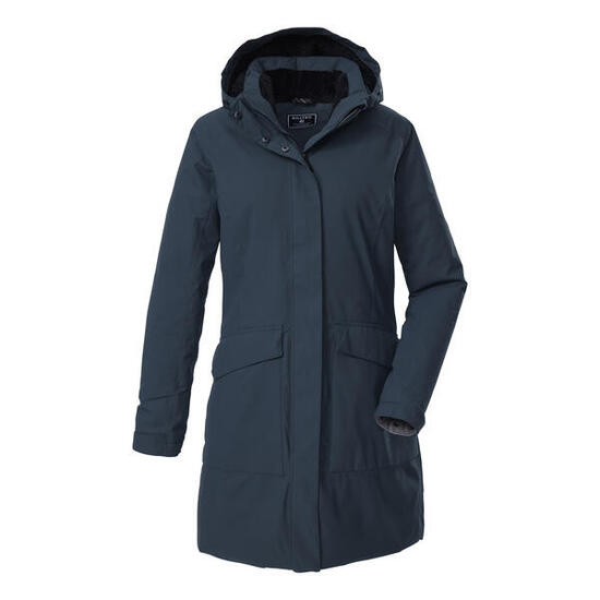 Lange Regenjacke mit Kapuze für Damen Killtec Kow 18