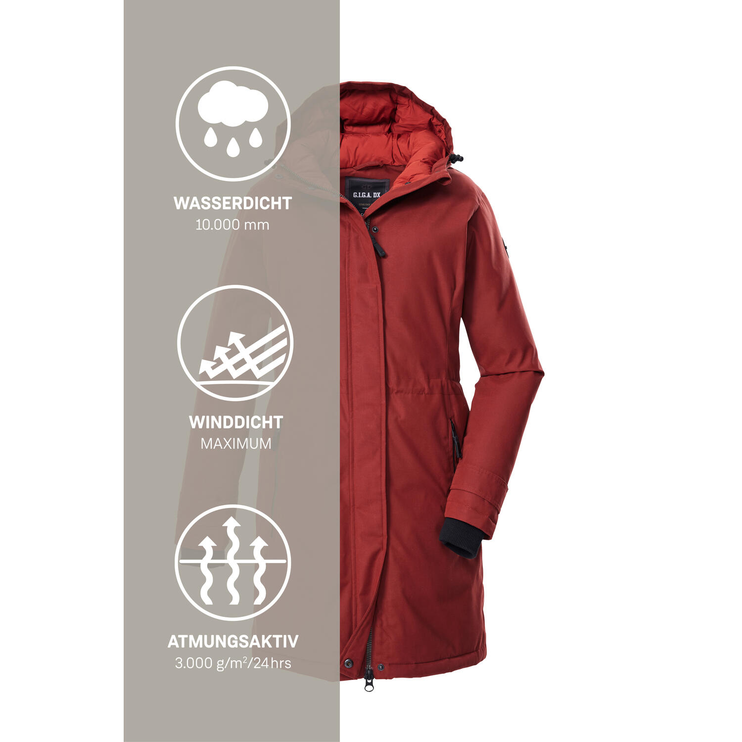 Parka con cappuccio da donna Killtec GW 22 6/6