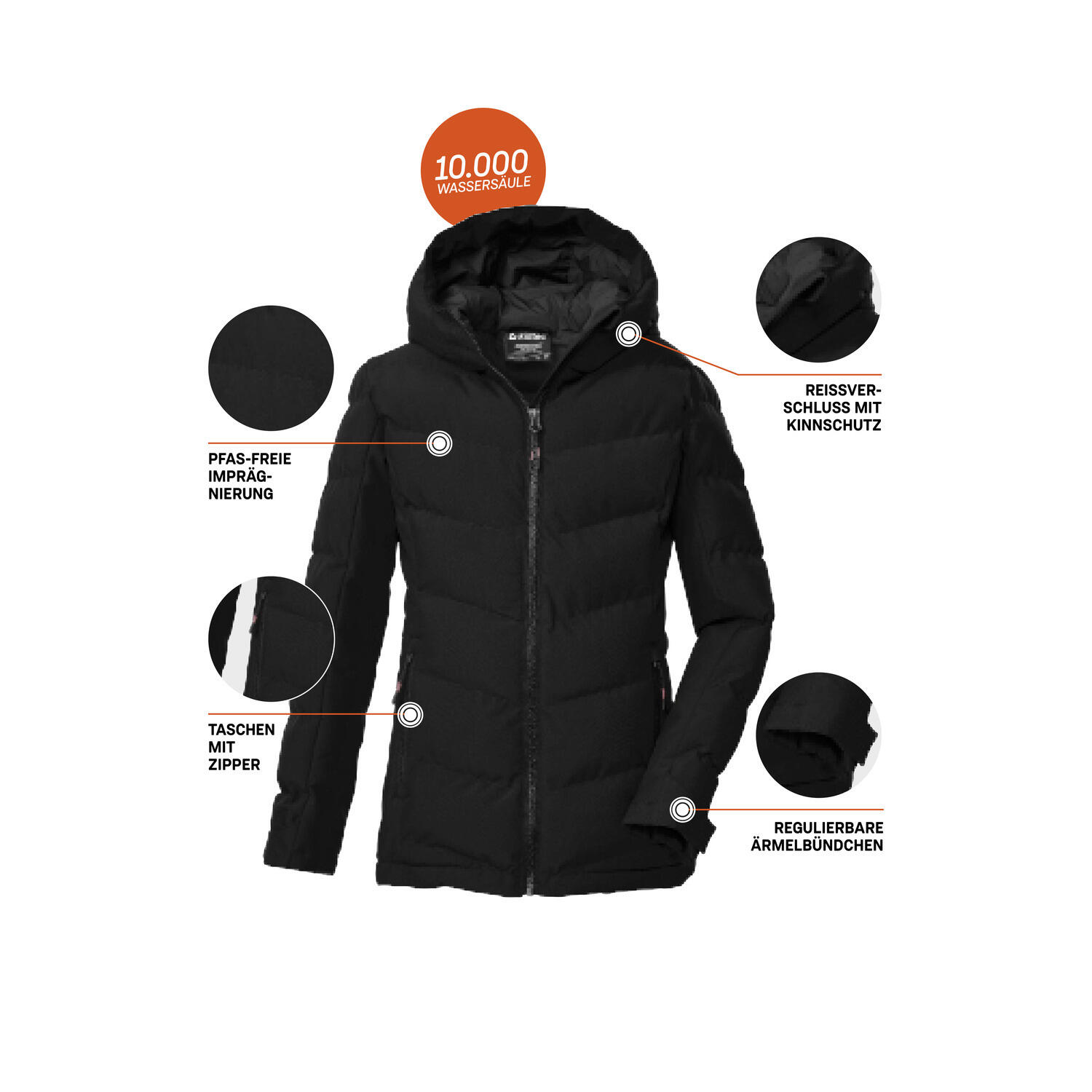Kinder Steppjacke KOW 220 GRLS QLTD JCKT 5/6
