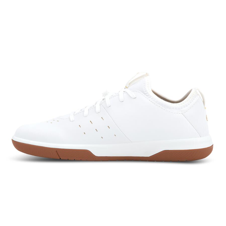 Chaussures STAMP STREET LACE - blanc/or / semelle marron 3/7