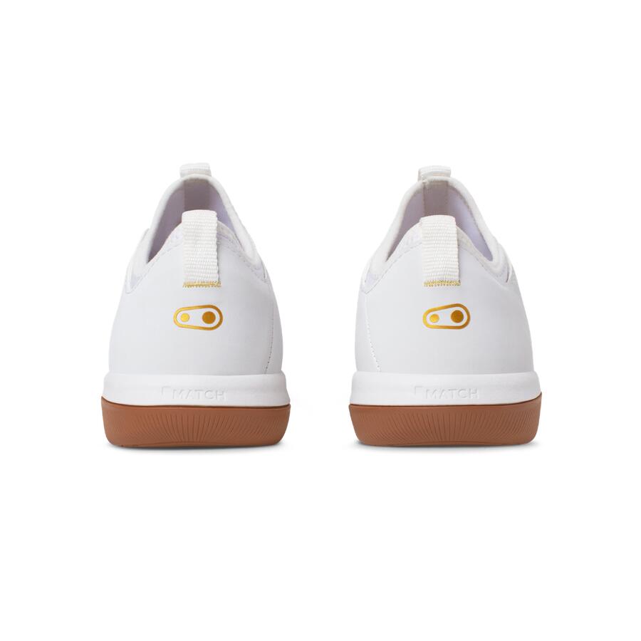 Chaussures STAMP STREET LACE - blanc/or / semelle marron 5/7