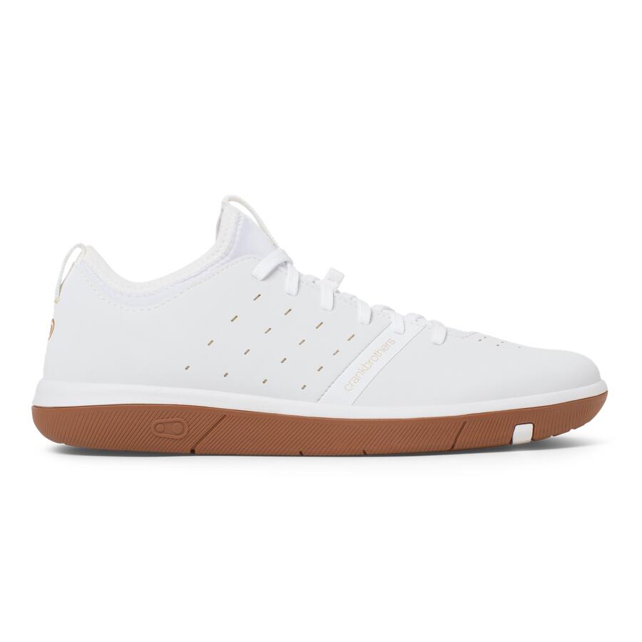 Chaussures STAMP STREET LACE - blanc/or / semelle marron 4/7