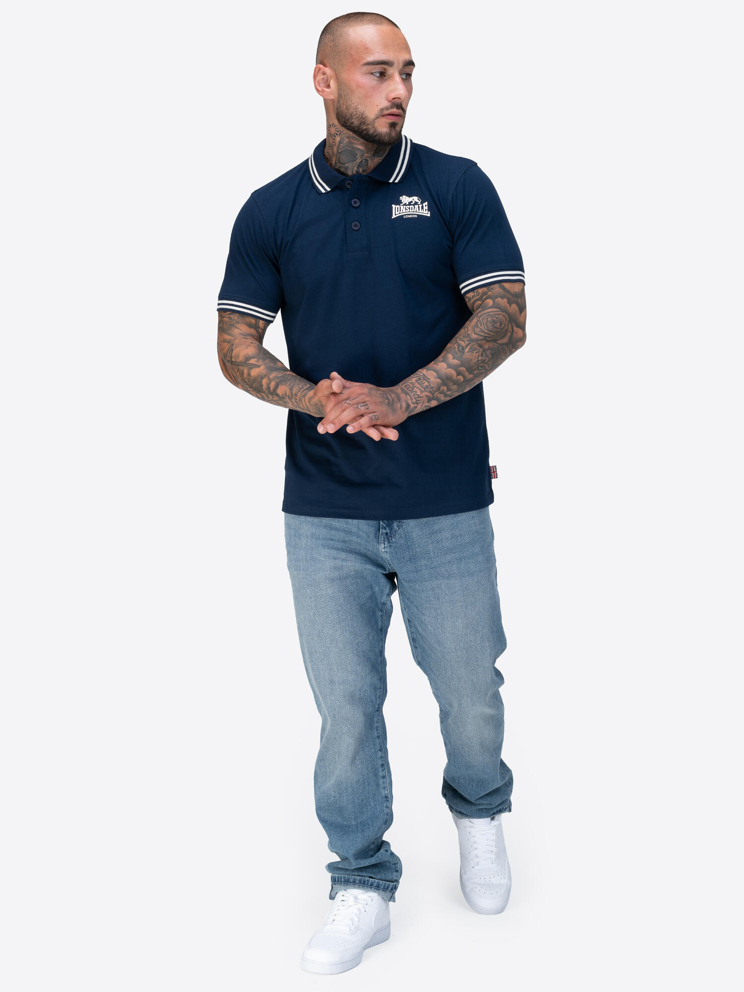LONSDALE Herren Poloshirt normale Passform RHODES 4/6
