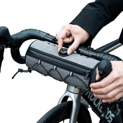 ROCKBROS Sacoche Guidon Vélo 1,5L Étanche Réfléchissante VTT Gravel Route Noir