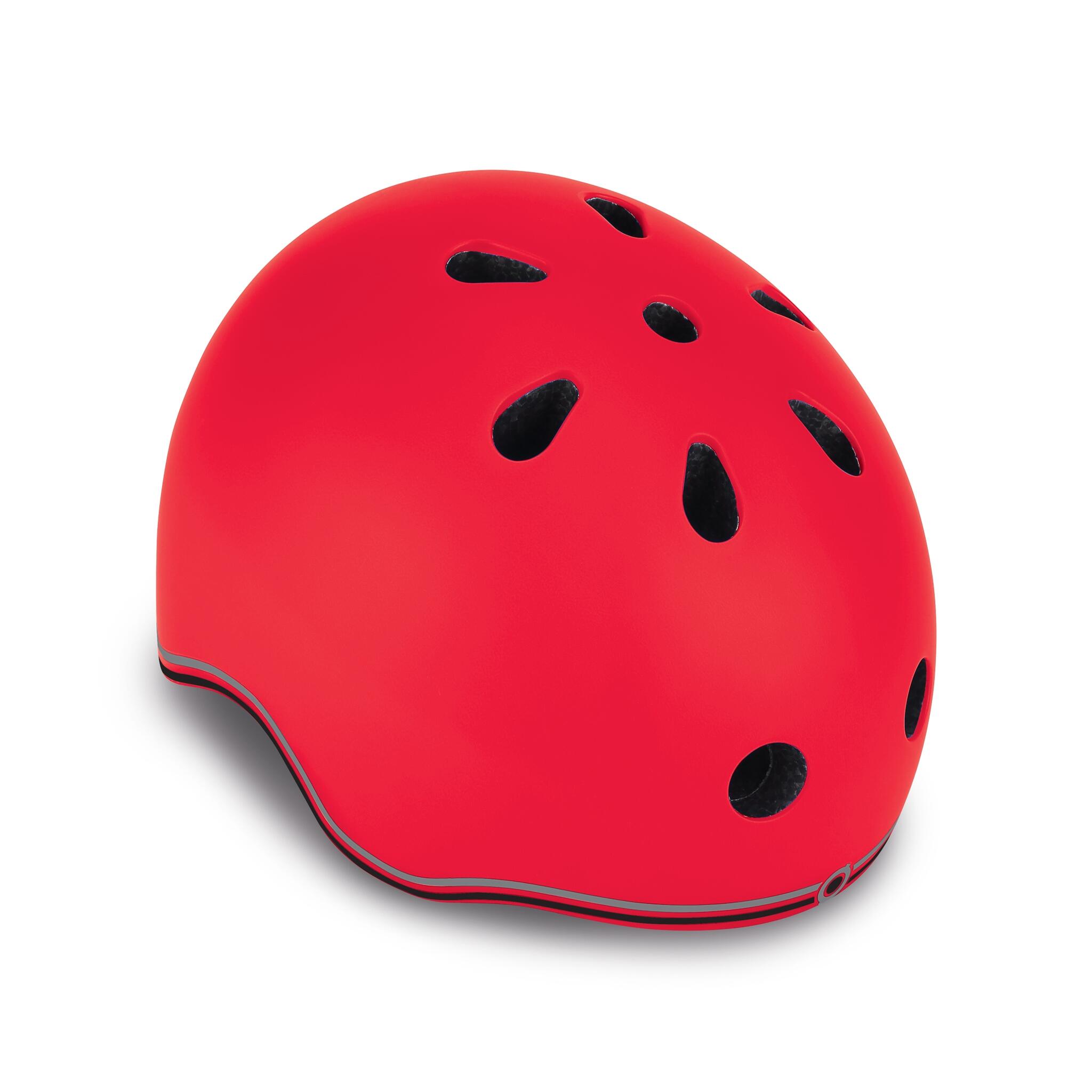 GLOBBER Casco GO UP Lights rojo