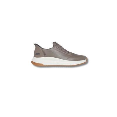 Zapatillas Casual Hombre Skechers Bobs Squad Gris Comodas