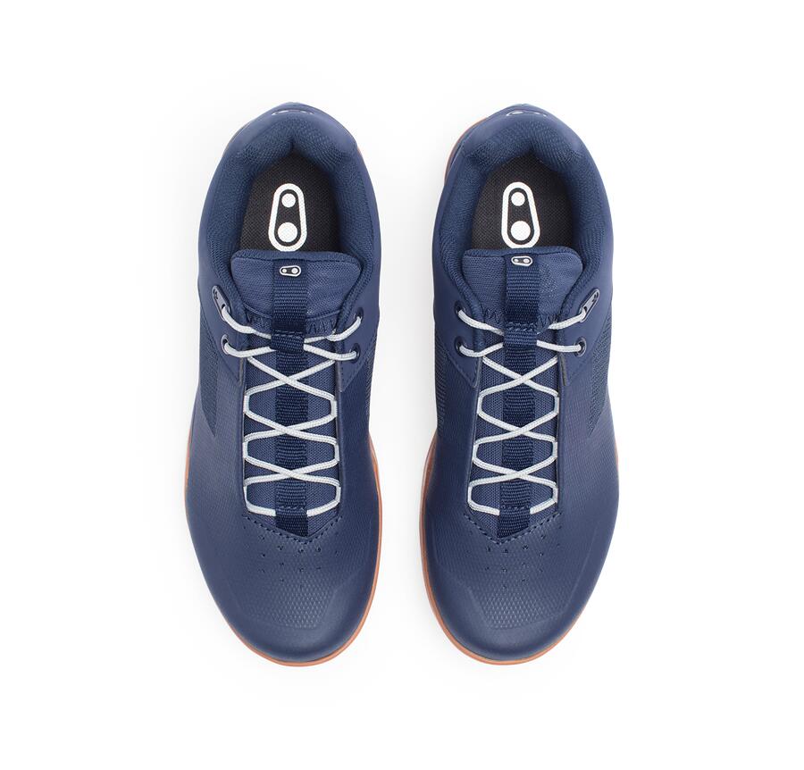 STAMP LACE Schuhe - marineblau/silberne Sohle 5/6