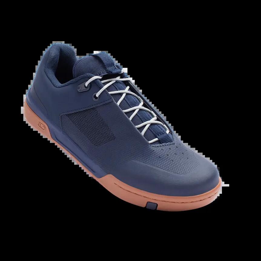 STAMP LACE shoes - navy blue/silver / brown sole