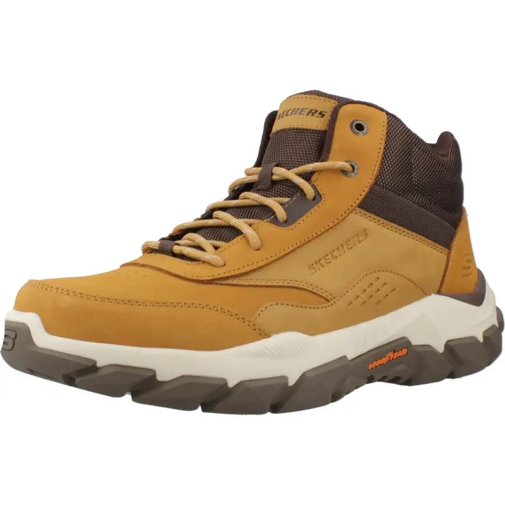 Обувки Skechers Модел Santoro-hopkins Цвят Кафяв