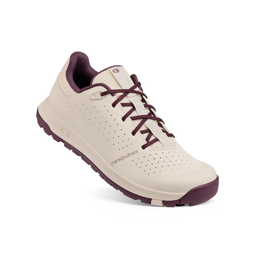 Crankbrothers - Chaussures Stamp Trail Lace - Blanc/violet / Semelle Violette - Chaussures De Vélo - Blanc|violet - 38 S - Decathlon