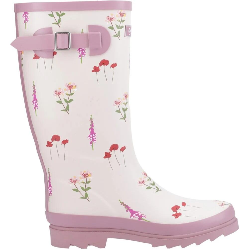 Womens/Ladies Wildflower Wellington Boots (Pink) 4/5