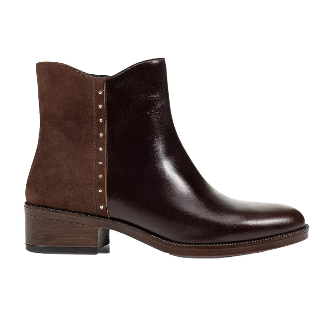 Womens/Ladies D Camexia Suede Ankle Boots (Dark Brown) 3/4