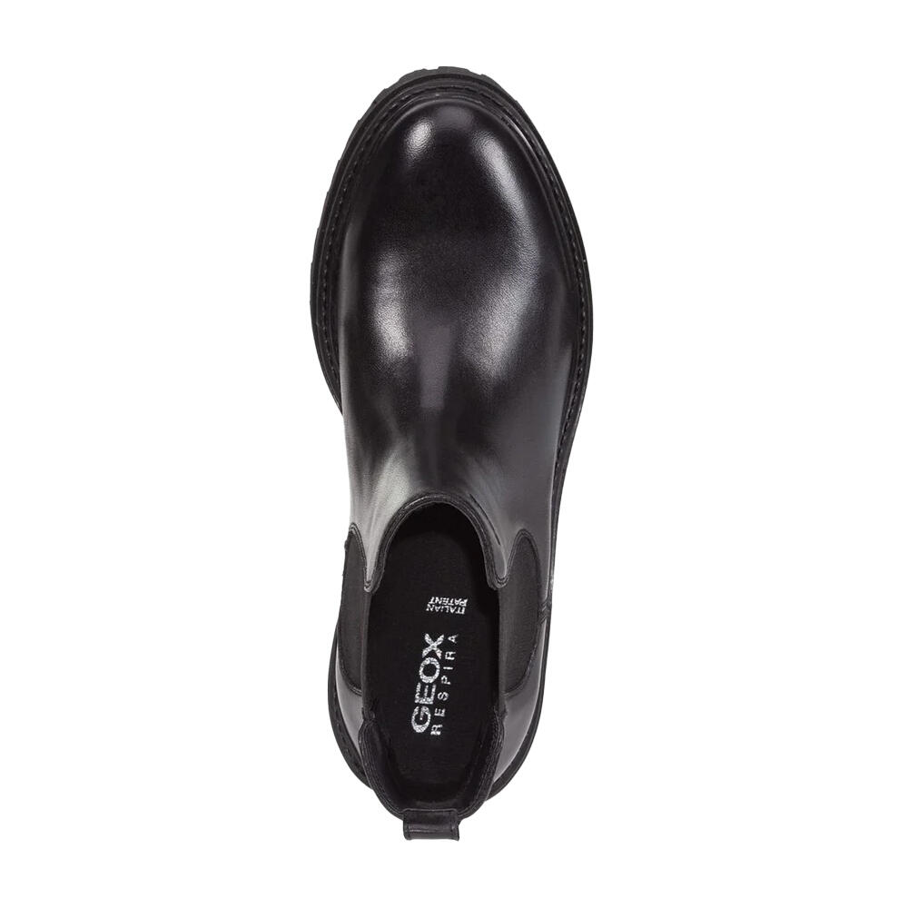 Womens/Ladies D Iridea B Leather Ankle Boots (Black) 4/4