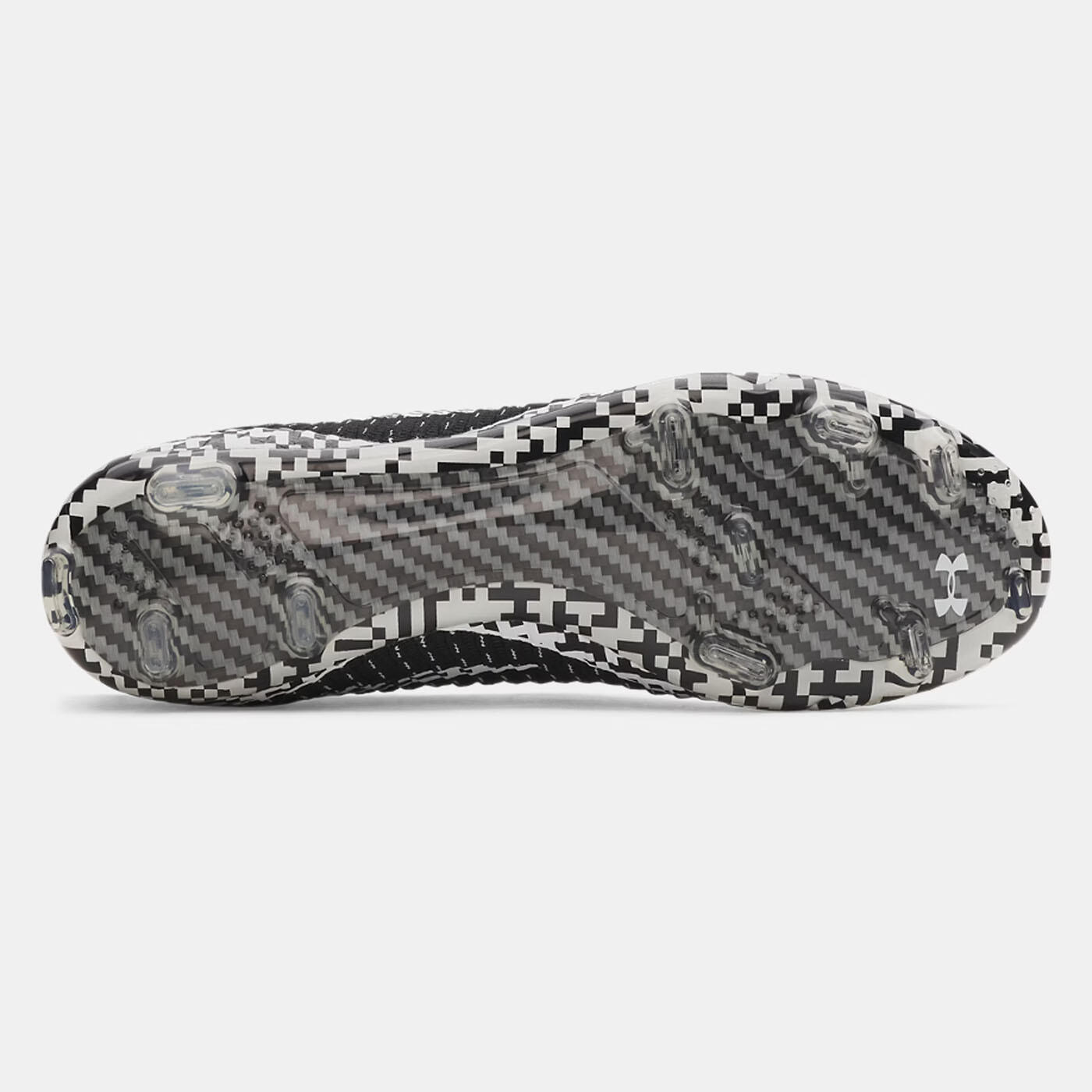 Crampons UA Shadow Elite 3 FG Under Armour nero‑bianco per calcio 2/5