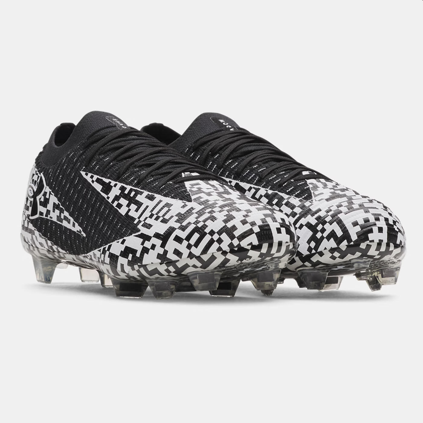 Crampons UA Shadow Elite 3 FG Under Armour nero‑bianco per calcio 5/5