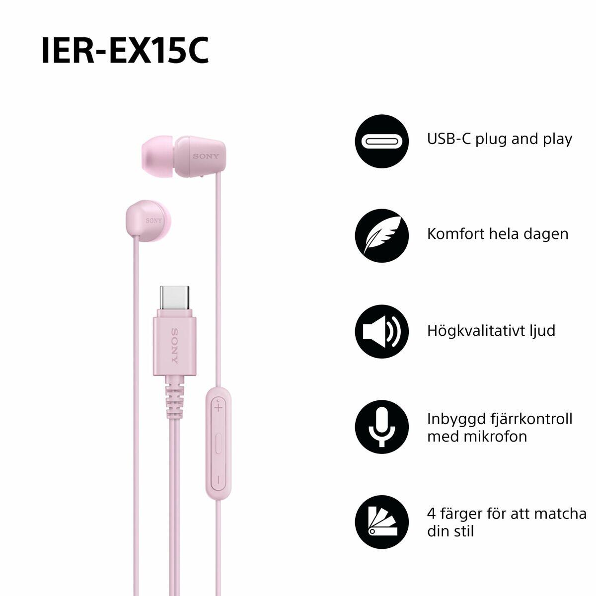 Auriculares SONY IEREX15CP Cor de Rosa 3/5